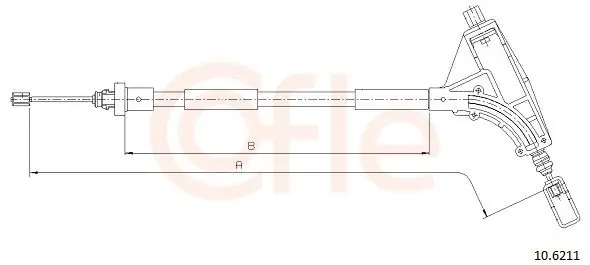 Cięgło, hamulec postojowy COFLE 10.6211 Oferta limitowana