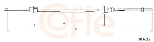 Cięgło, hamulec postojowy COFLE 10.6212 Tylko dziś
