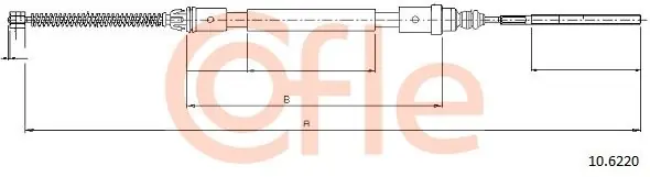 Cięgło, hamulec postojowy COFLE 10.6220 Hit sprzedaży
