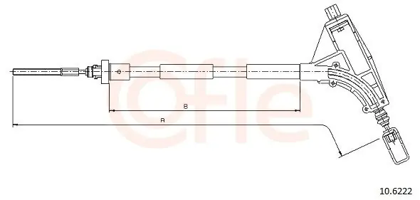Cięgło, hamulec postojowy COFLE 10.6222 Sprawdź teraz