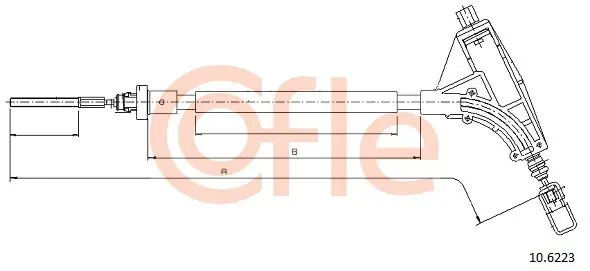 Super okazja Cięgło, hamulec postojowy COFLE 10.6223