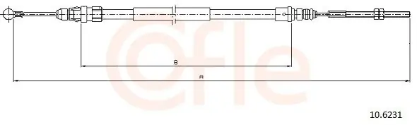 Cięgło, hamulec postojowy COFLE 10.6231 Promocja