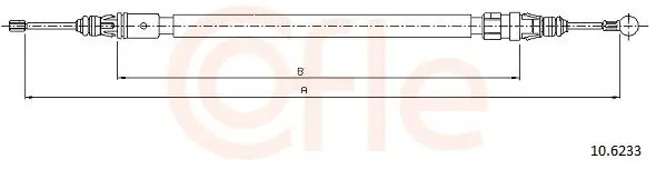 Cięgło, hamulec postojowy COFLE 10.6233 Hit cenowy