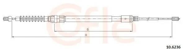 Cięgło, hamulec postojowy COFLE 10.6236 Zniżka