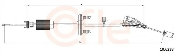 Szybka dostawa Cięgło, hamulec postojowy COFLE 10.6238