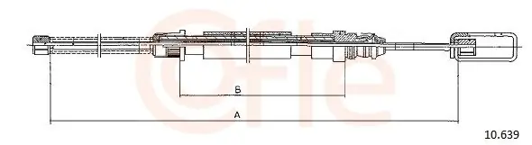 Cięgło, hamulec postojowy COFLE 10.639 Oferta limitowana