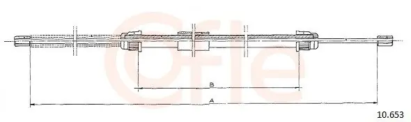 Cięgło, hamulec postojowy COFLE 10.653 Kup teraz