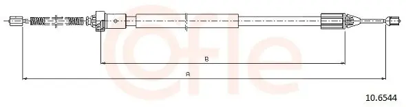 Cięgło, hamulec postojowy COFLE 10.6544 Oferta