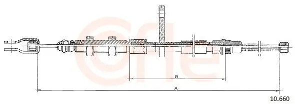 Cięgło, hamulec postojowy COFLE 10.660 Zamów teraz