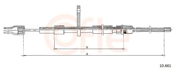 Kup online Cięgło, hamulec postojowy COFLE 10.661