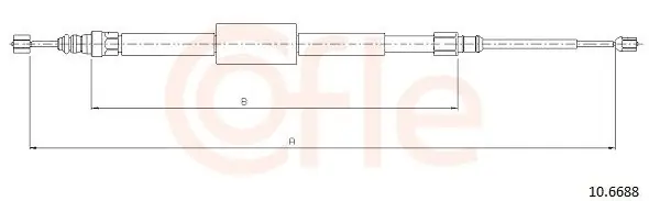 Super okazja Cięgło, hamulec postojowy COFLE 10.6688