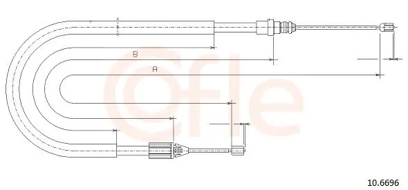 Nowość Cięgło, hamulec postojowy COFLE 10.6696