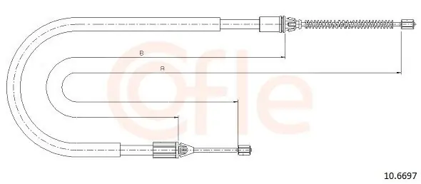Cięgło, hamulec postojowy COFLE 10.6697 Sprawdź teraz