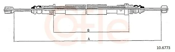 Cięgło, hamulec postojowy COFLE 10.6773 Oferta limitowana