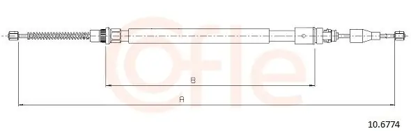 Cięgło, hamulec postojowy COFLE 10.6774 Ostatnia szansa