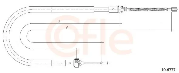 Cięgło, hamulec postojowy COFLE 10.6777 Oferta limitowana