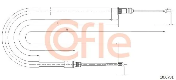 Cięgło, hamulec postojowy COFLE 10.6791 Wysoka jakość
