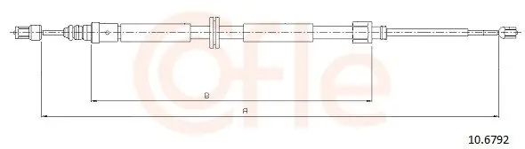 Bestseller Cięgło, hamulec postojowy COFLE 10.6792