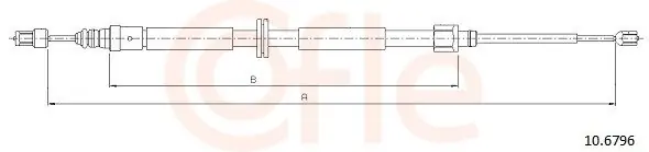 Wyjątkowa oferta Cięgło, hamulec postojowy COFLE 10.6796