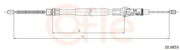 Cięgło, hamulec postojowy COFLE 10.6853 Wyjątkowa oferta