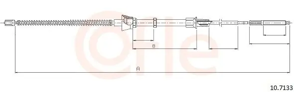 Cięgło, hamulec postojowy COFLE 10.7133 Tylko do końca tygodnia