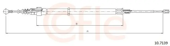 Cięgło, hamulec postojowy COFLE 10.7139 Nie przegap