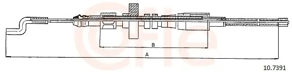 Cięgło, hamulec postojowy COFLE 10.7391 Promocja