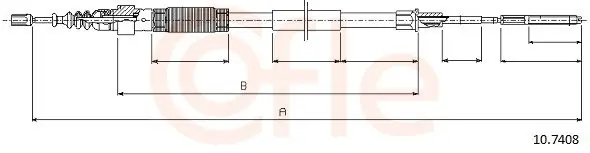 Zniżka Cięgło, hamulec postojowy COFLE 10.7408