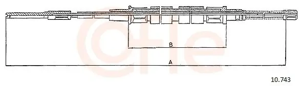 Tylko do końca tygodnia Cięgło, hamulec postojowy COFLE 10.743