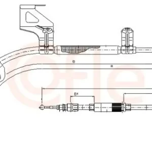 Cięgło, hamulec postojowy COFLE 10.7482 Dodaj do koszyka
