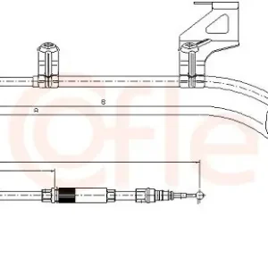 Najlepsza cena Cięgło, hamulec postojowy COFLE 10.7483