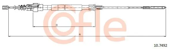 Wyjątkowa oferta Cięgło, hamulec postojowy COFLE 10.7492