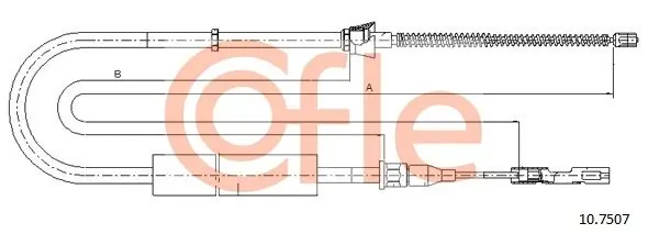 Cięgło, hamulec postojowy COFLE 10.7507 Darmowa dostawa