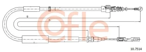 Popularny Cięgło, hamulec postojowy COFLE 10.7514