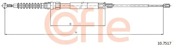 Cięgło, hamulec postojowy COFLE 10.7517 Nowość