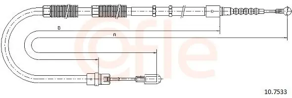 Bestseller Cięgło, hamulec postojowy COFLE 10.7533