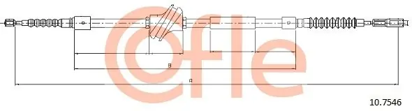 Cięgło, hamulec postojowy COFLE 10.7546 Dodaj do koszyka