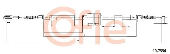 Najlepsza cena Cięgło, hamulec postojowy COFLE 10.7556