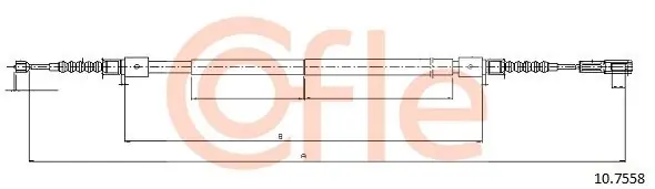 Super okazja Cięgło, hamulec postojowy COFLE 10.7558