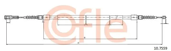 Ograniczona ilość Cięgło, hamulec postojowy COFLE 10.7559