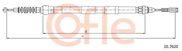 Cięgło, hamulec postojowy COFLE 10.7620 Wysoka jakość