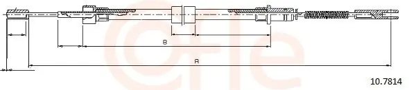 Niska cena Cięgło, hamulec postojowy COFLE 10.7814