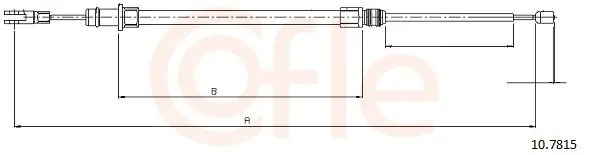 Cięgło, hamulec postojowy COFLE 10.7815 Do wyczerpania zapasów