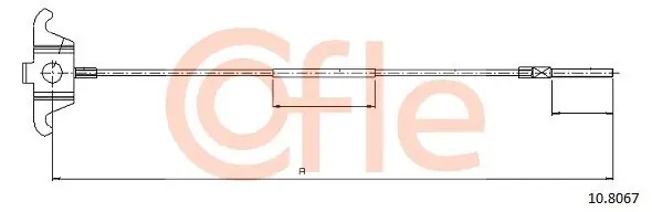 Cięgło, hamulec postojowy COFLE 10.8067 Darmowy zwrot