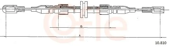Łatwy zwrot Cięgło, hamulec postojowy COFLE 10.810