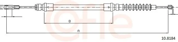 Rabat Cięgło, hamulec postojowy COFLE 10.8184