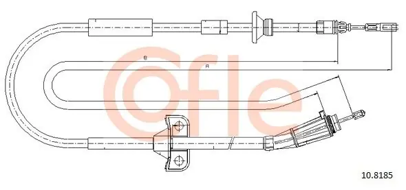 Cięgło, hamulec postojowy COFLE 10.8185 Wysoka jakość