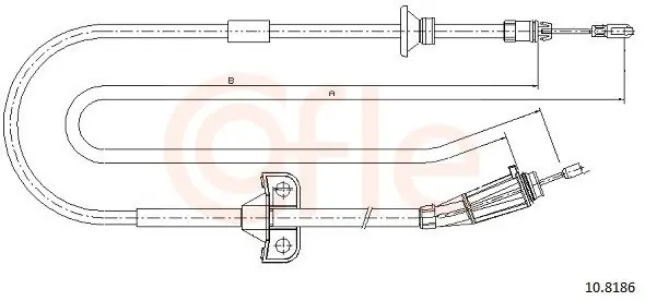 Cięgło, hamulec postojowy COFLE 10.8186 Oferta czasowa