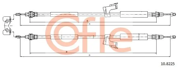 Bezpieczne zakupy Cięgło, hamulec postojowy COFLE 10.8225