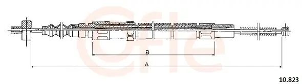 Cięgło, hamulec postojowy COFLE 10.823 Kup teraz